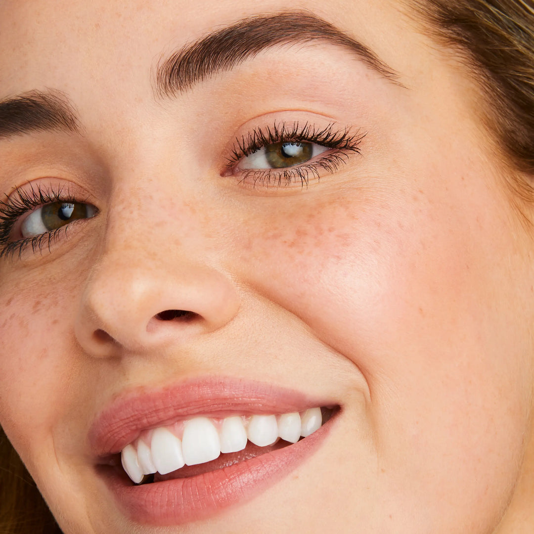 Lash Fixation™ Length &amp; Definition Tubing Mascara close up on model - Jane Iredale Mineral Makeup Australia