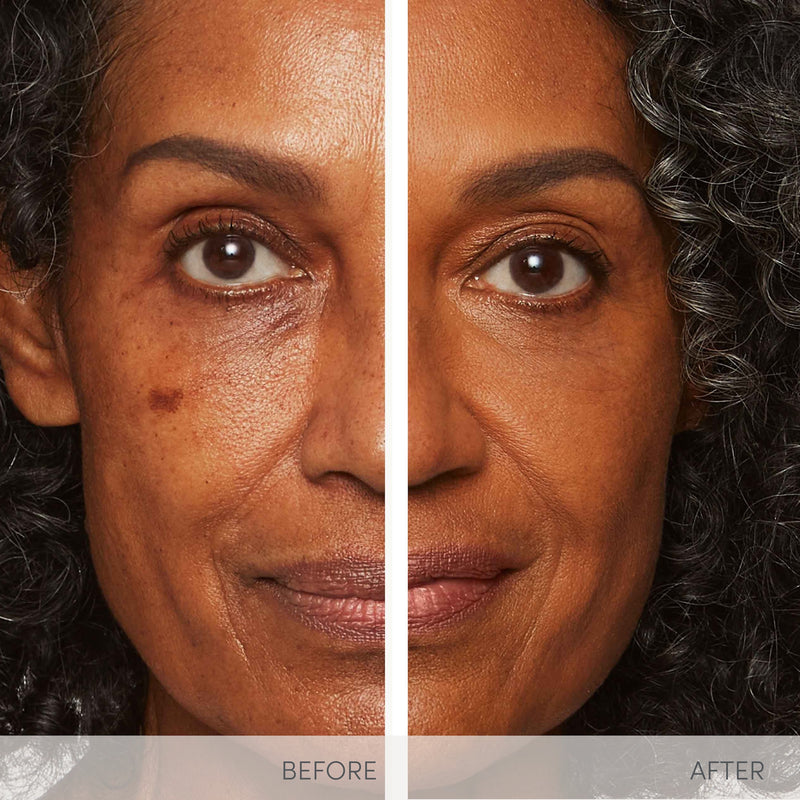 covers the sun spots without looking heavy