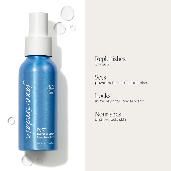 D2O™ Hydration Spray - Benefits - Jane Iredale Mineral Makeup Australia