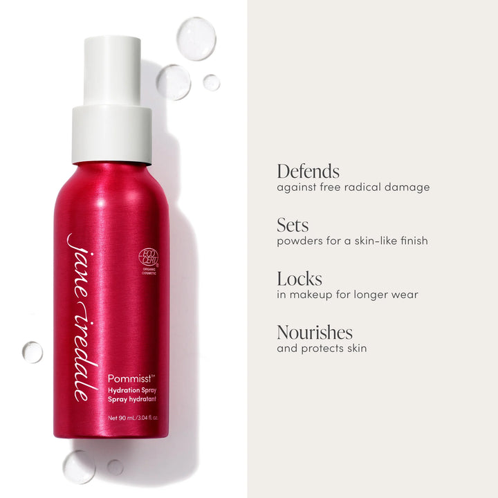 Pommisst™ Hydration Spray - Benefits - Jane Iredale Mineral Makeup Australia