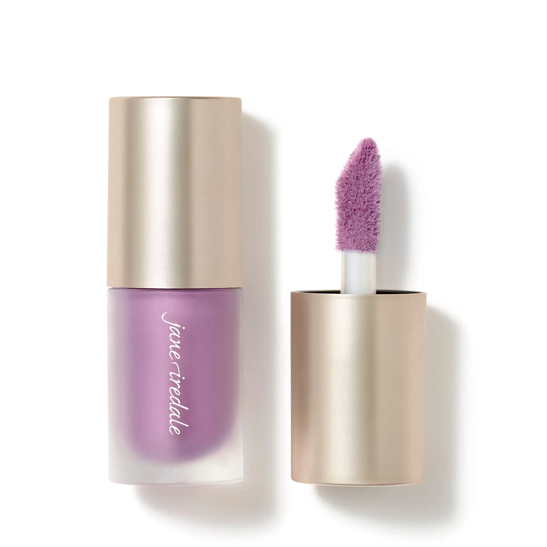 ColorLuxe Liquid Blush soldier with applicator and visible brand name on bottle, on a white background
