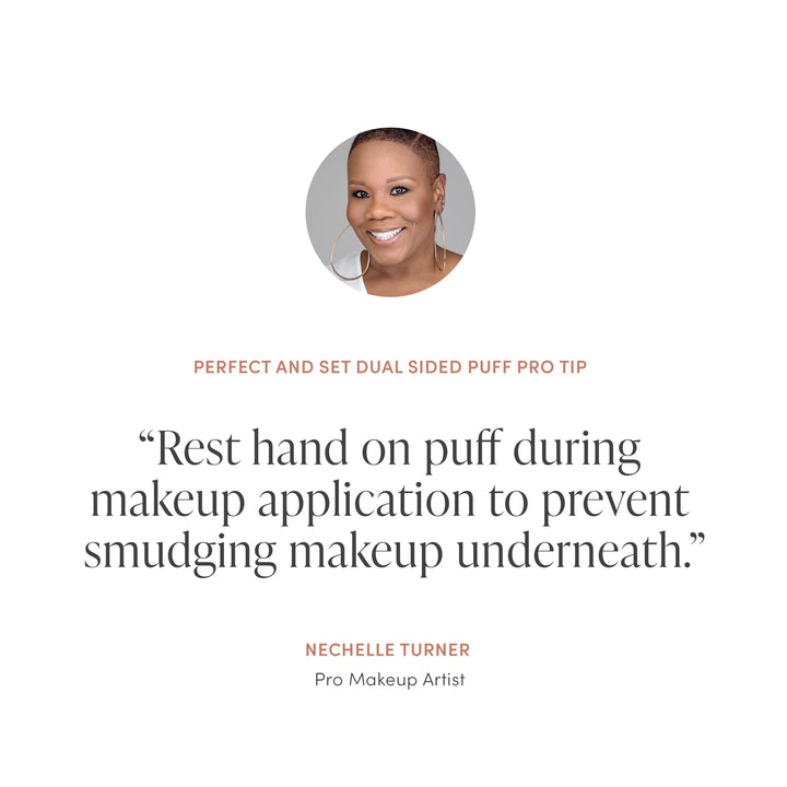 Perfect &amp; Set Dual-Sided Puff - Jane Iredale Mineral Makeup Australia