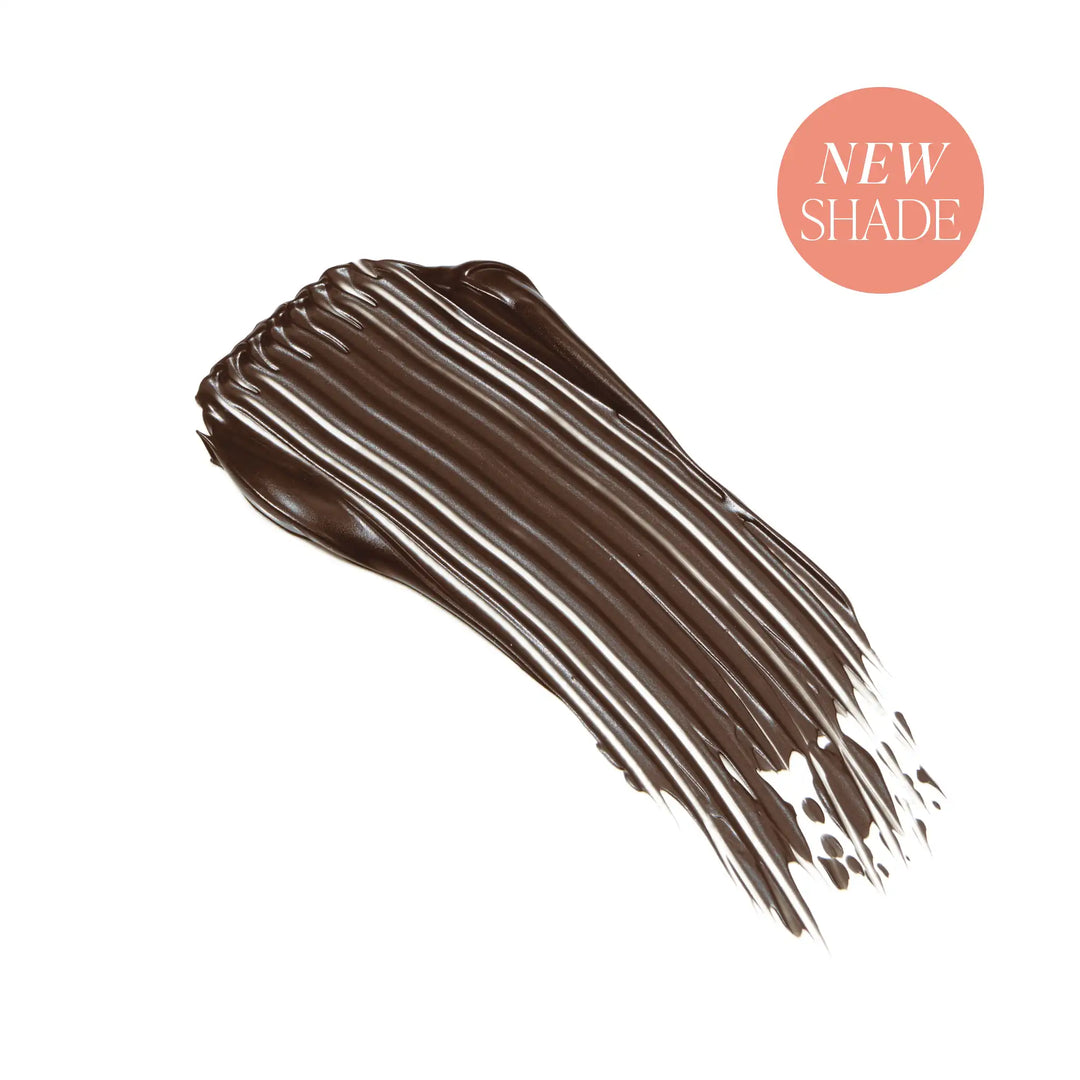 Brown Lash Fixation Tubing Mascara swatch with &