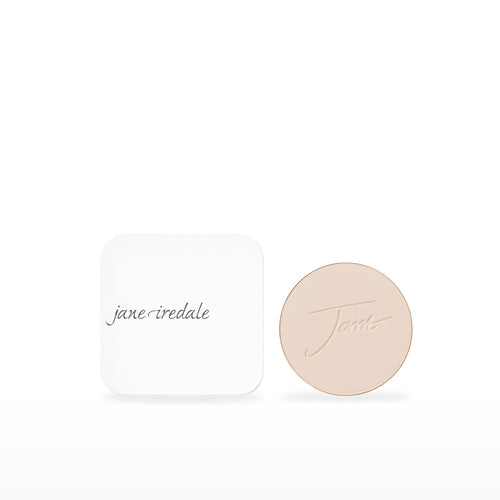 PurePressed Base Refill & Refillable Compact Bundle. Ivory - fair with neutral undertones Ⓥ / White. Included products grouped on white.