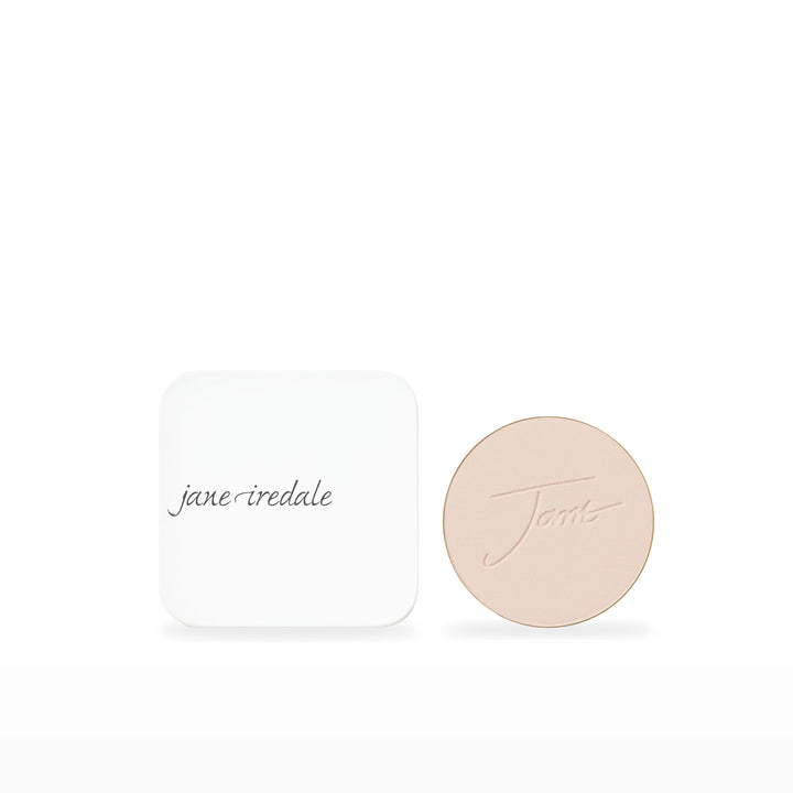 PurePressed Base Refill &amp; Refillable Compact Bundle. Ivory - fair with neutral undertones Ⓥ / White. Included products grouped on white.